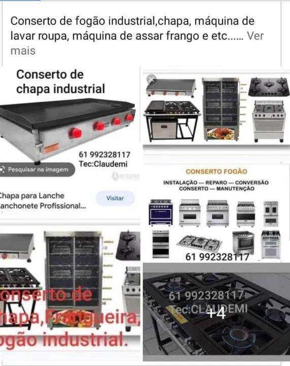 Manutenção de fogão 
