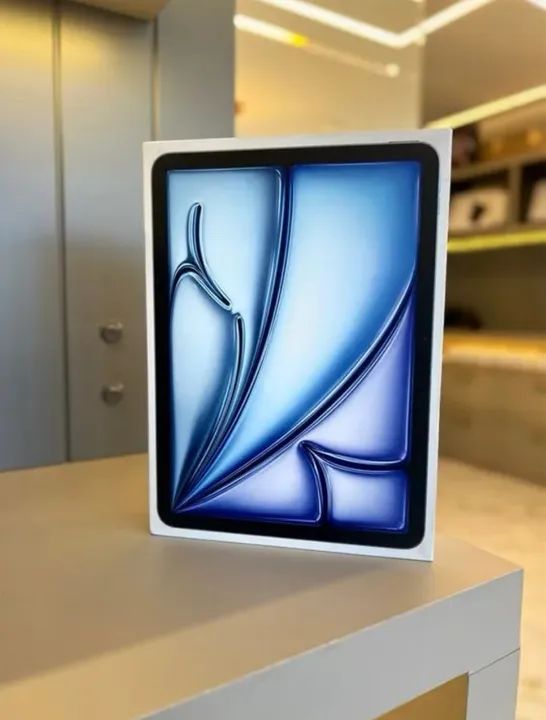 iPad Air 6 - 13´´ M2 128 GB novo lacrado AZUL - Foto 6