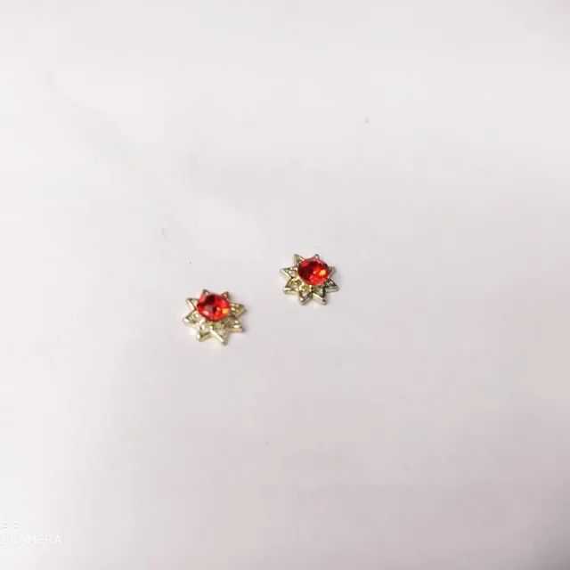 Joias De Unha Luxo Em Metal 3d - Cor ( Vermelho ) - Foto 2