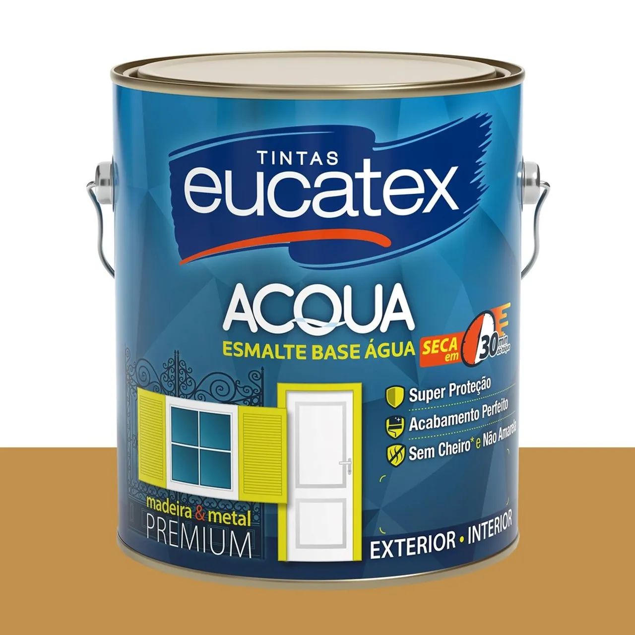 Tinta Esmalte Bril. Base Água Eucatex Crocante 3,2 L