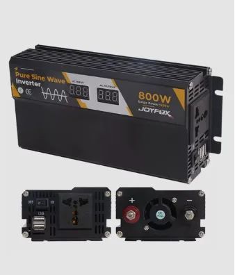 Inversor Energia Onda Senoidal Pura 800w Pico 1600w 12v Para 110v 60hz Usb Converso Joyfox