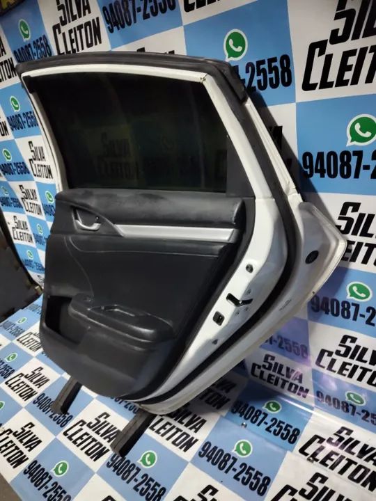 porta traseira direit honda civic 2017  2018 2019 2020 2021 completa cor branca - Foto 5