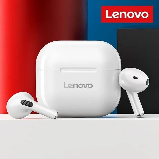 Fone Lenovo Bluetooth LP40, Bluetooth 5, Academia, Game, Microfone 