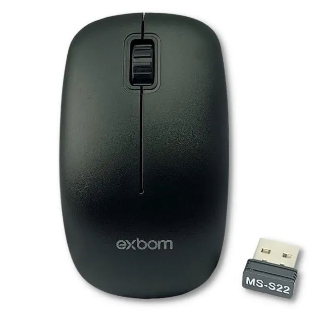 Mouse Sem Fio Exbom MS-S22 1000DPI - WZetta
