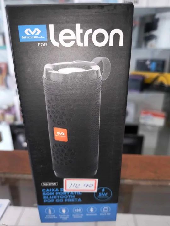 Caixa de som Bluetooth LETRON 5W