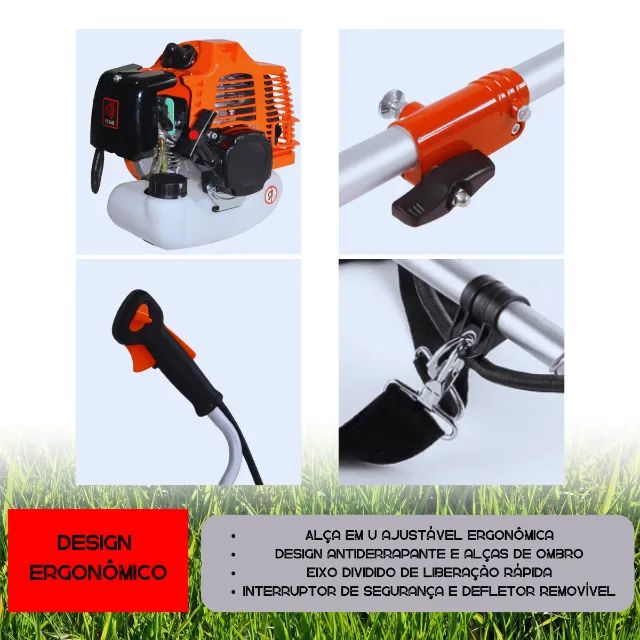 ROÇADEIRA A GASOLINA T-MAKER 52CC 2 TEMPOS - Foto 5