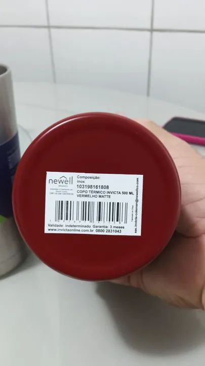 Copo Térmico Invicta 500ml - Novo - Foto 6