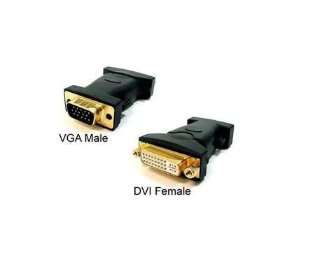 Adaptador DVI-I 24+5 Fêmea x VGA Macho 