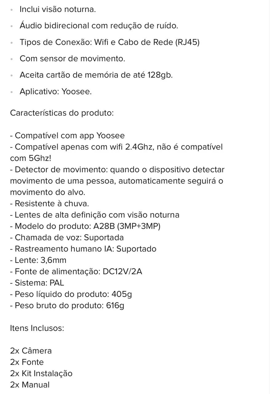 Câmera Wi-Fi- Loja PW STORE - Foto 6