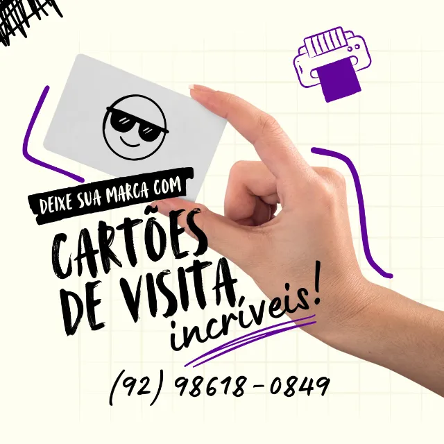 Gráfica| Cartão de visita, cartão com verniz localizado, Etiquetas, cartão fidelidade