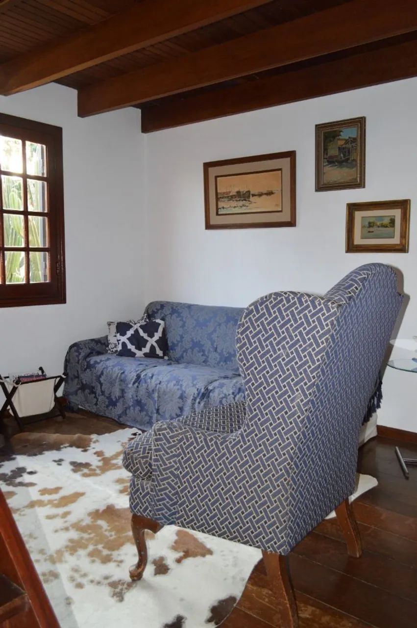 Poltrona Berger azul e branca - Foto 3