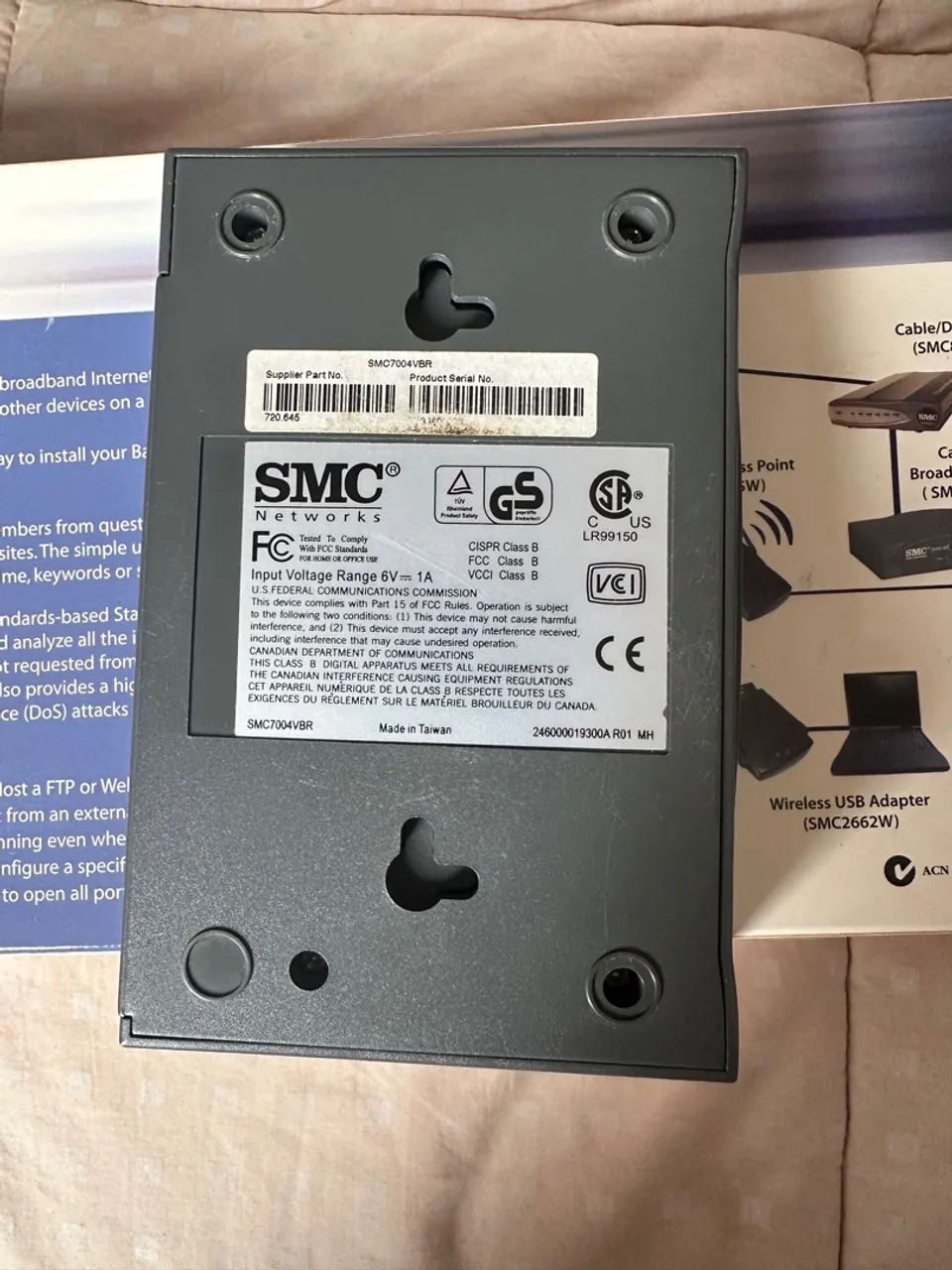 roteador SMC SMC7004VBR 4 portas 10/100 com proteção firewall - Foto 6