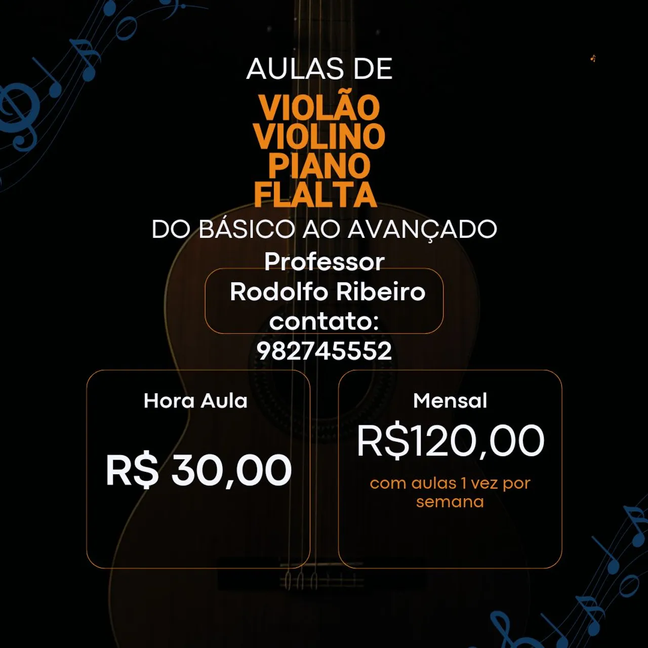 Aula de instrumento musical