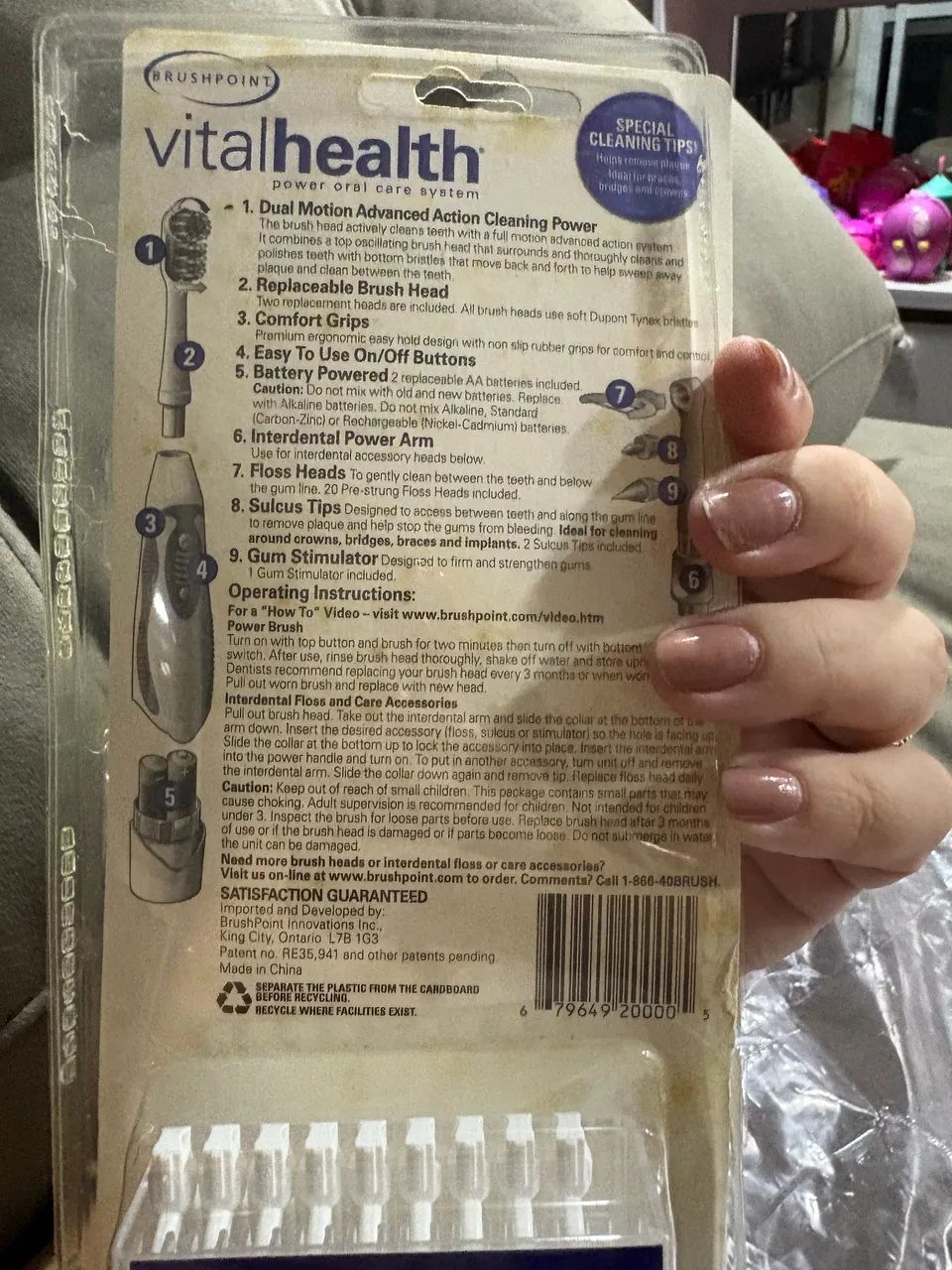 Refil para escova elétrica VitalHealth da Brushpoint - Foto 2