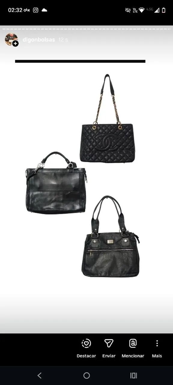 3 Bolsas por R$500