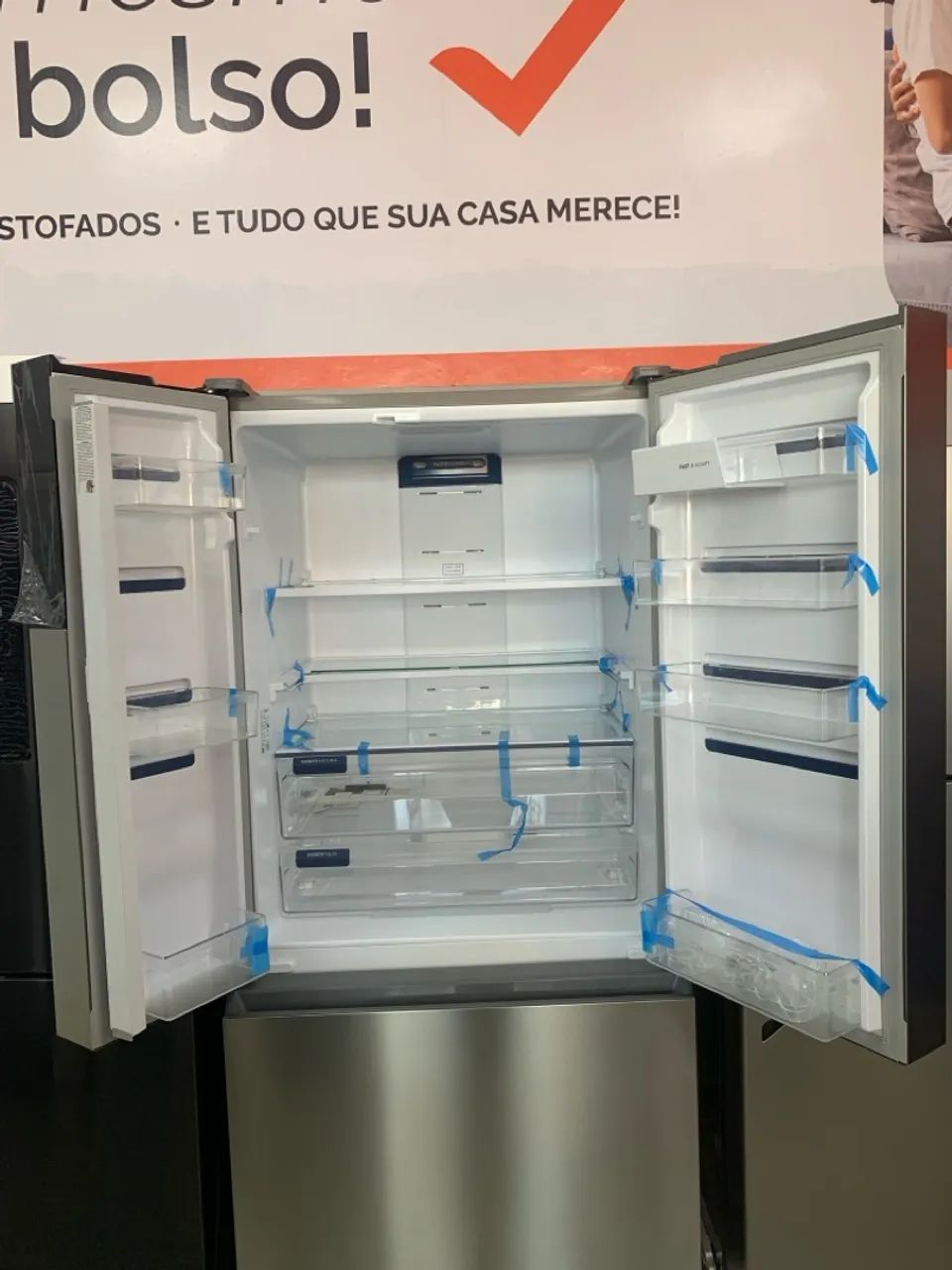Geladeira Electrolux Frost Free Inverter 590L AutoSense 3 Portas Cor Inox Look (IM8S) - Foto 2