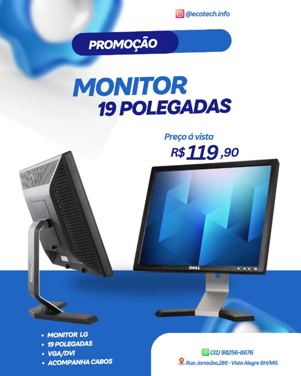 MONITOR 19 POLEGADAS 