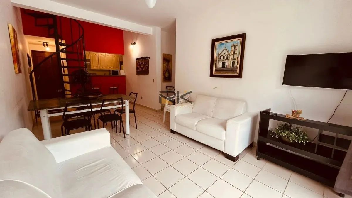 Cobertura Duplex Praia Grande em Ubatuba-SP com 2 dormitórios,varanda gourmet com churrasq