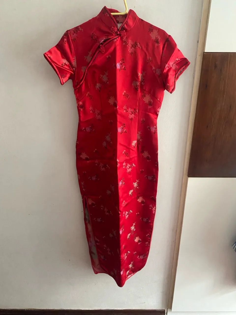 Vestido Chinês Tradicional Vermelho