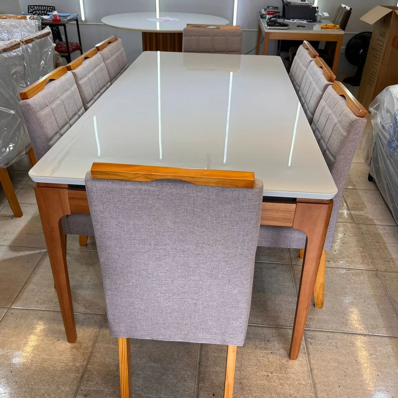 MESA DE JANTAR LINDÍSSIMA+8 CADEIRAS - Foto 4