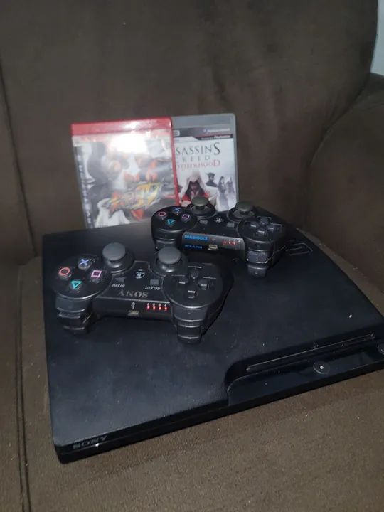 Playstation 3 Slim com jogos