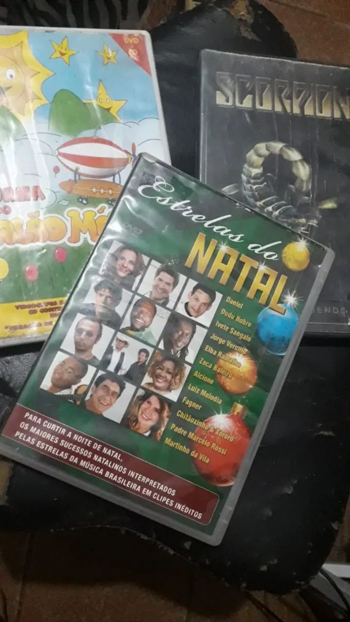 dvds estrelas do natal balaão magico scorpions 