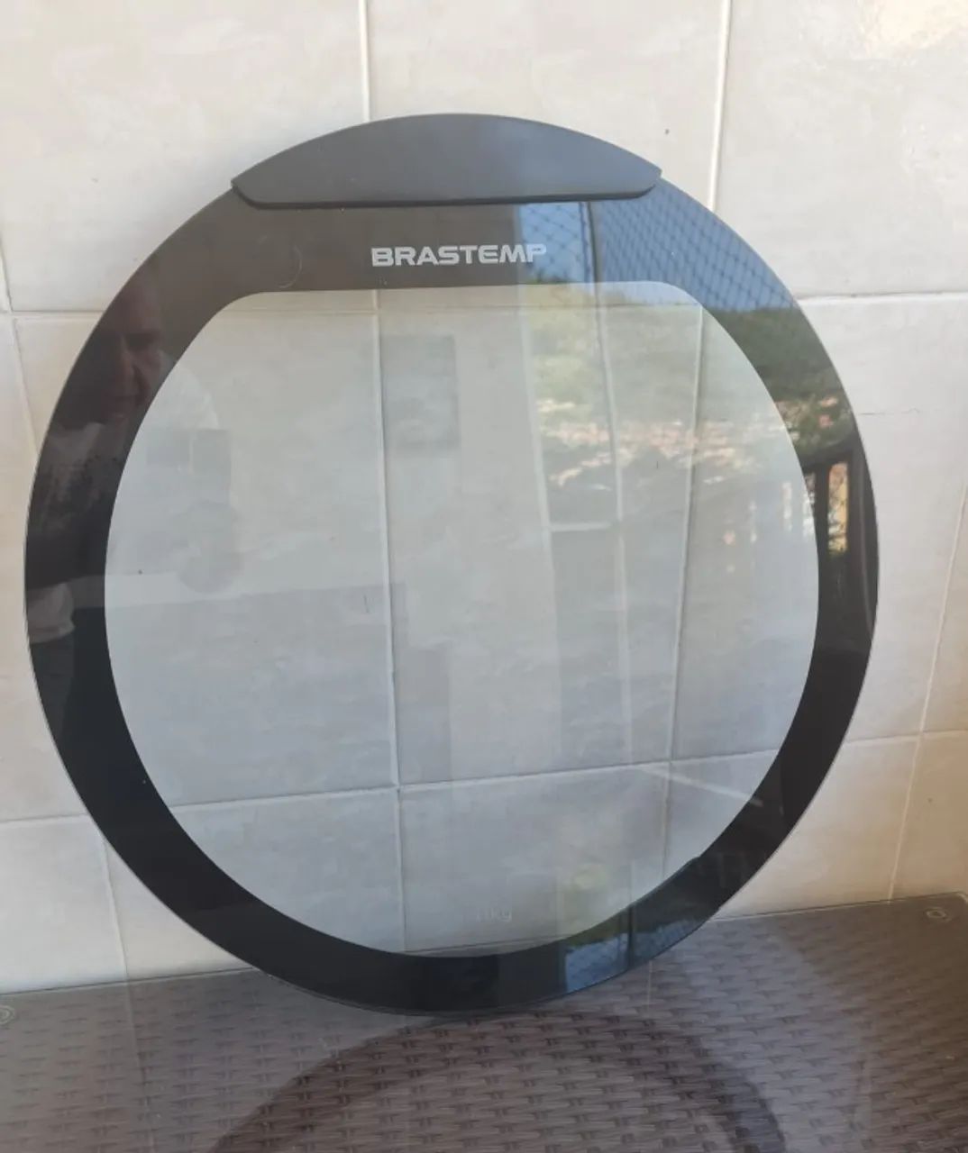 Tampa Para Lavadora Brastemp 11kg Preta Inox