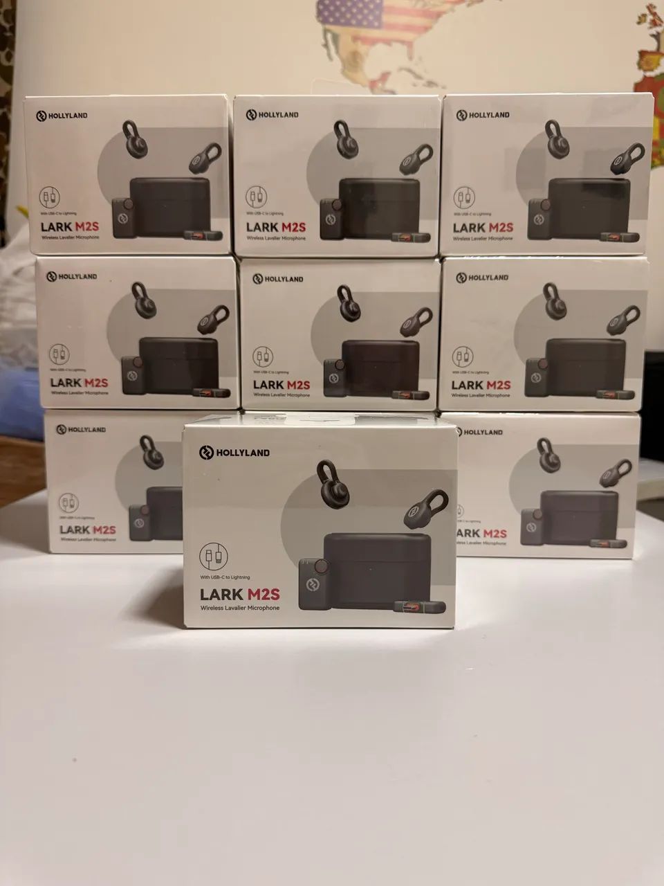 MICROFONE DE LAPELA SEM FIO HOLLYLAND LARK M2S COMBO - LACRADO - Foto 2