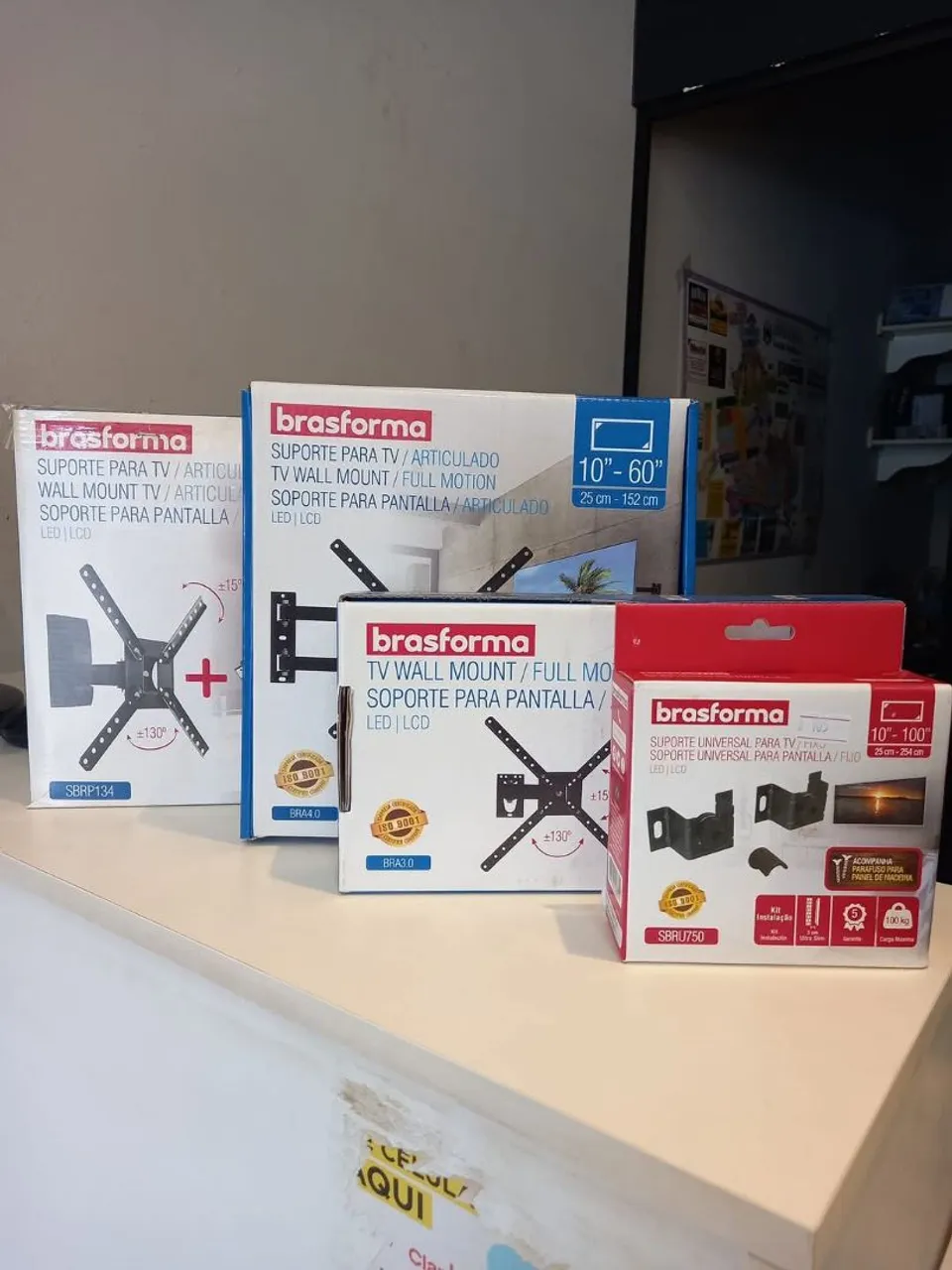 Suportes para TV Brasforma - Diversos modelos e tamanhos