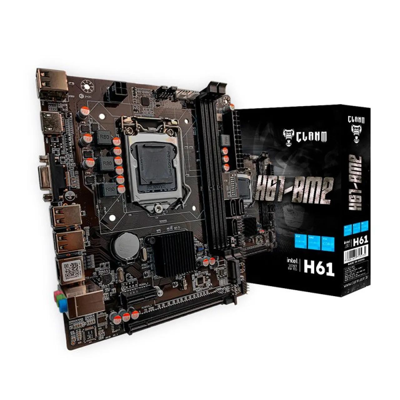 PLACA MÃE H61 | SOCKET LGA 1155 - DDR3 - M.2 NVMe - CLANM