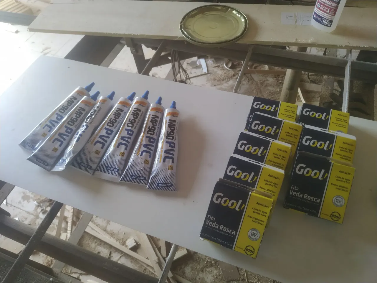 Cola para PVC MP90 e Fita Veda Rosca Gool!