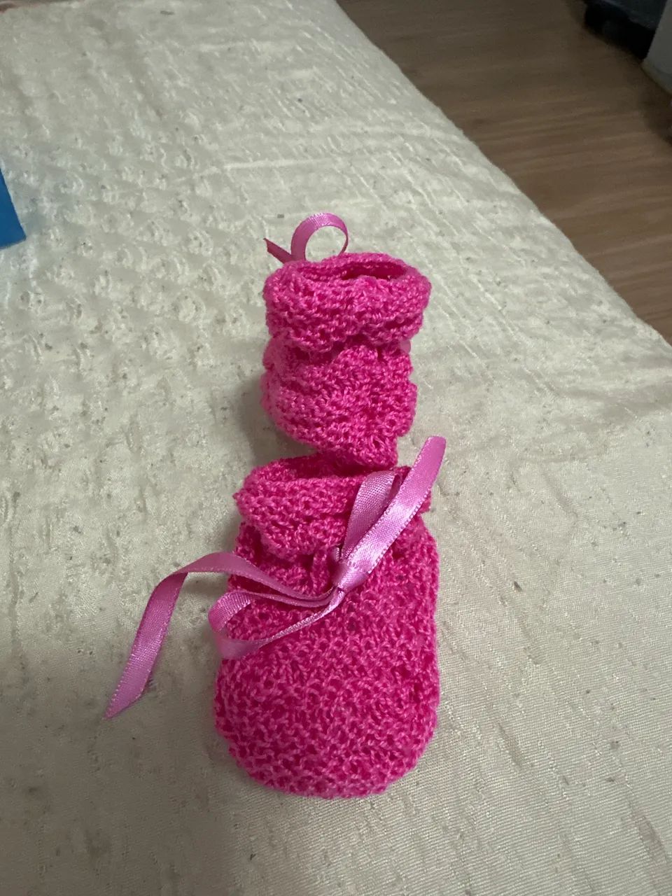 Sapatinho bebê recém nascido pink veste de0 a 3 meses  - Foto 4