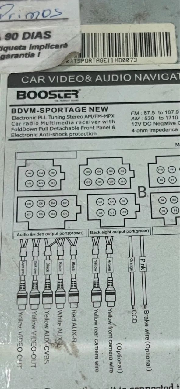 central multimídia automotiva sportege - Foto 4