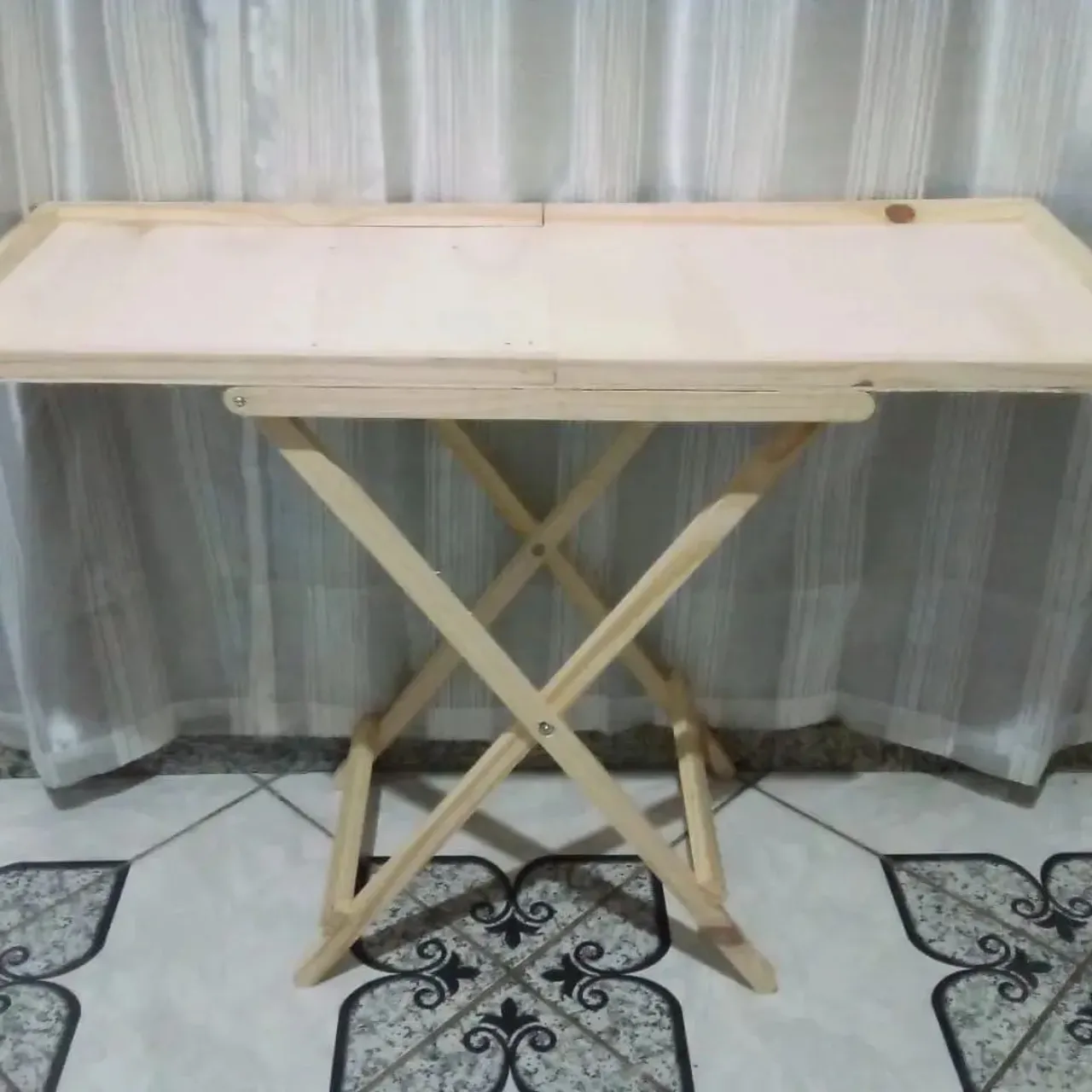 Mesa Dobrável de Madeira para feirantes e expositores
