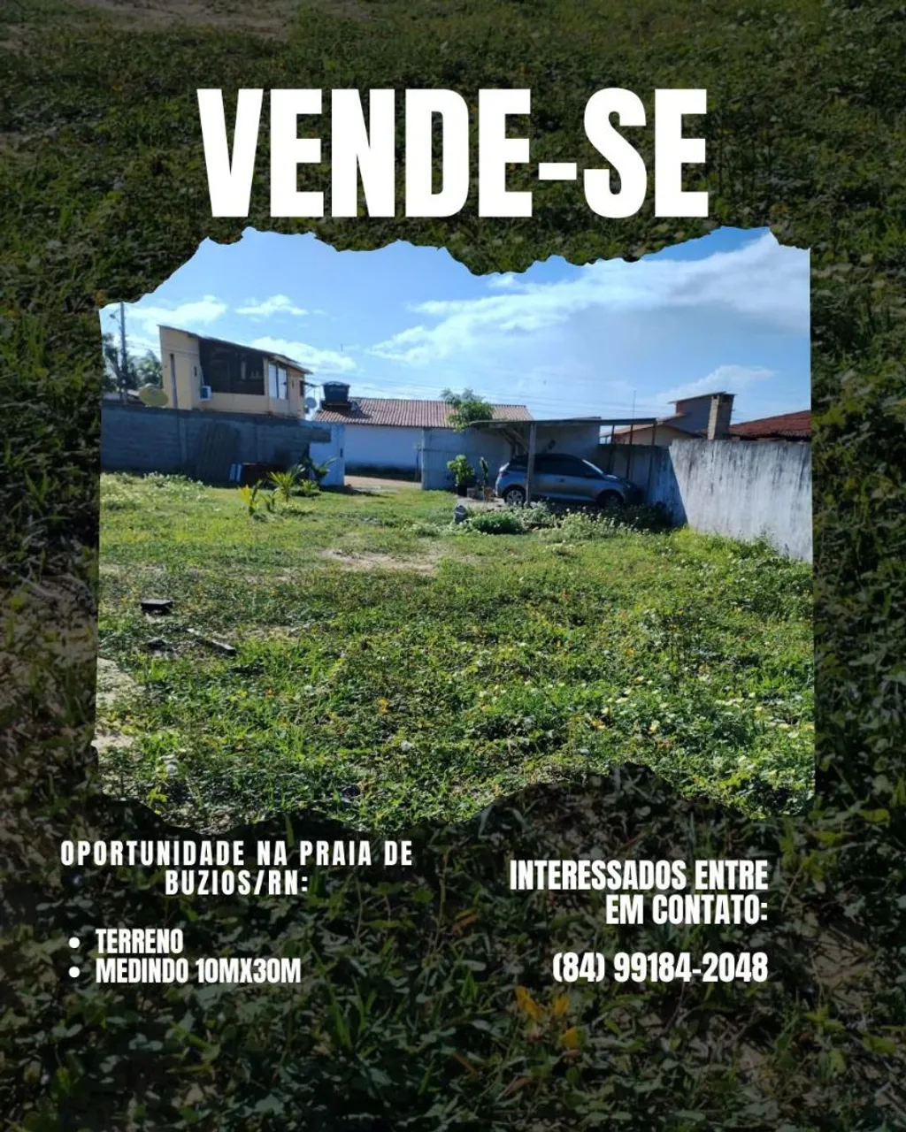 Terreno em praia de Búzios/ rn