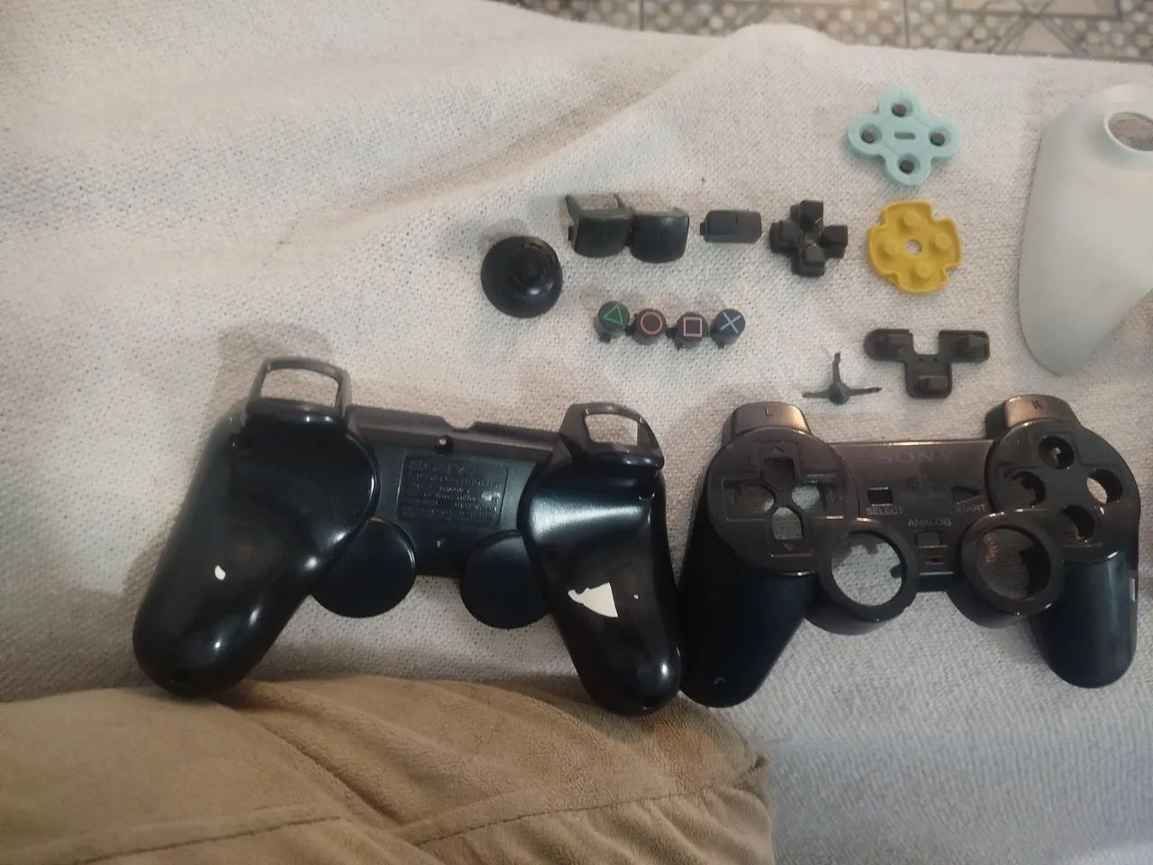 Carcaça controle PS2 original com peças