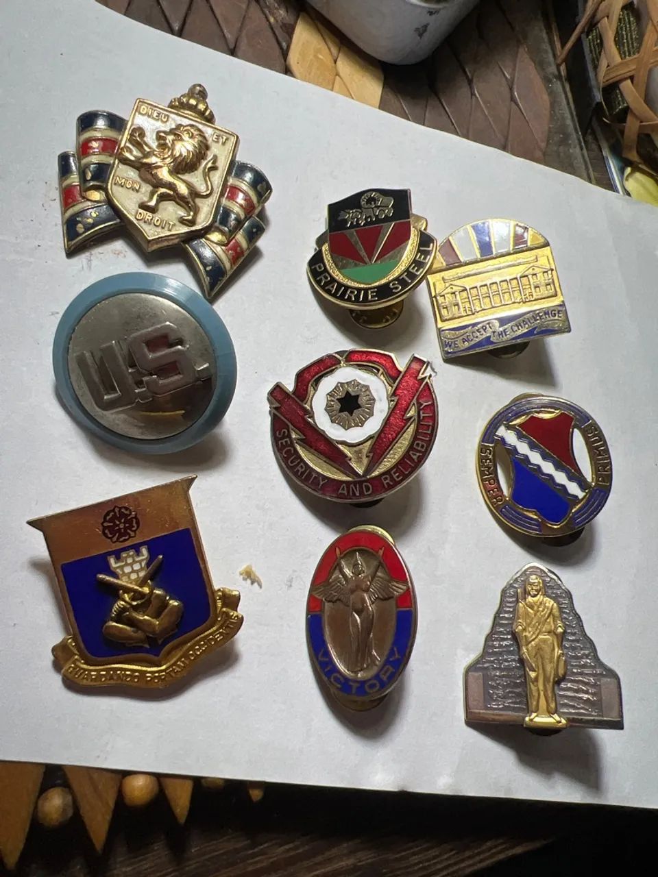 Pins americanos originais 