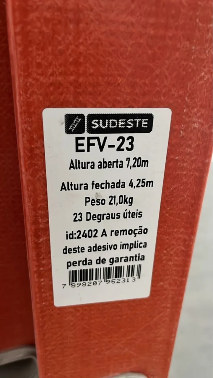 Escada Extensível EFV-23 Sudeste