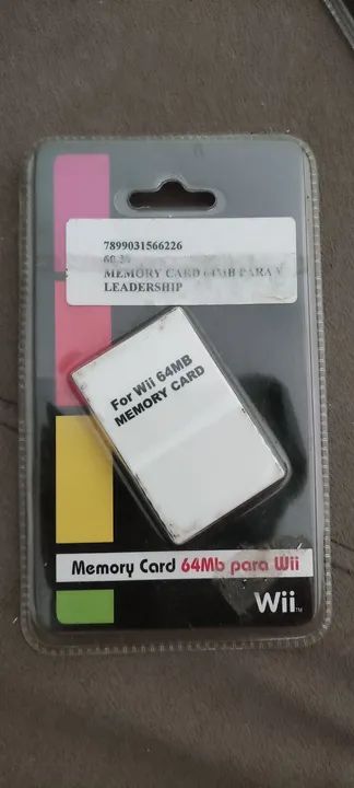 Memory Card 64MB para Wii