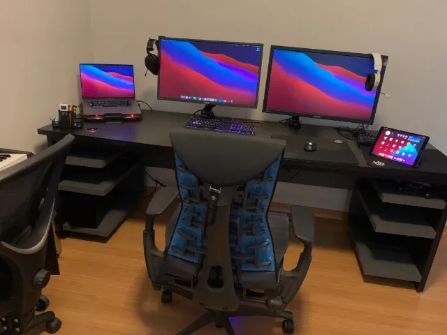 Mesa de Escritorio Profissional 2 Estacoes