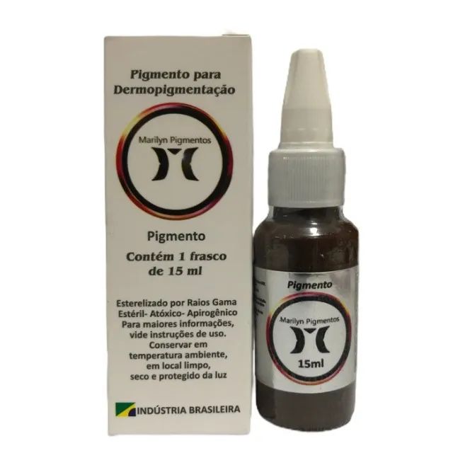 Pigmento Marilyn 15ml -  Castanho Medio Medium Brown - Foto 2
