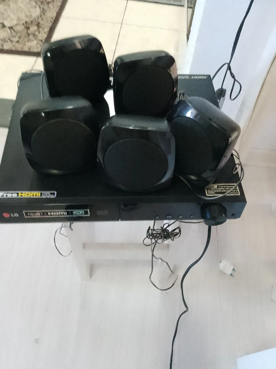 Home Theater LG DVD Player 5 caixas