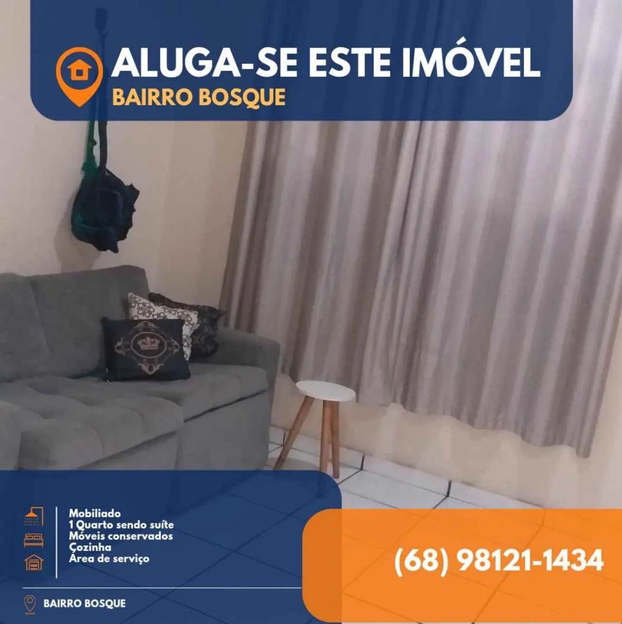 Alugo apartamento mobiliado bosque1