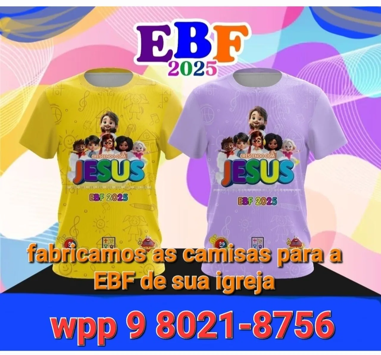 Camisas EBF para igrejas