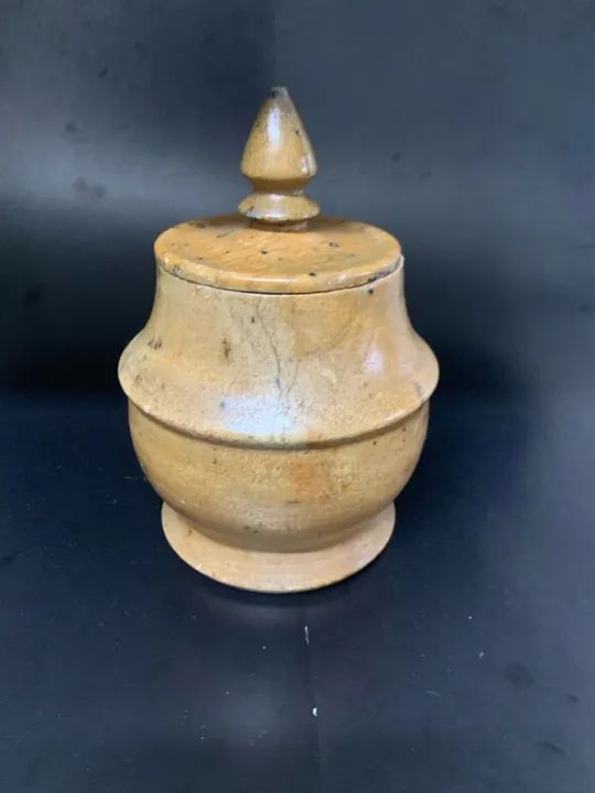 Pote com tampa em Pedra Sabão  - Foto 3