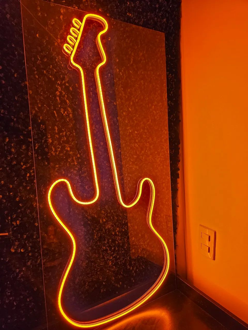 Neon Guitarra Decorativa acrílica Rock