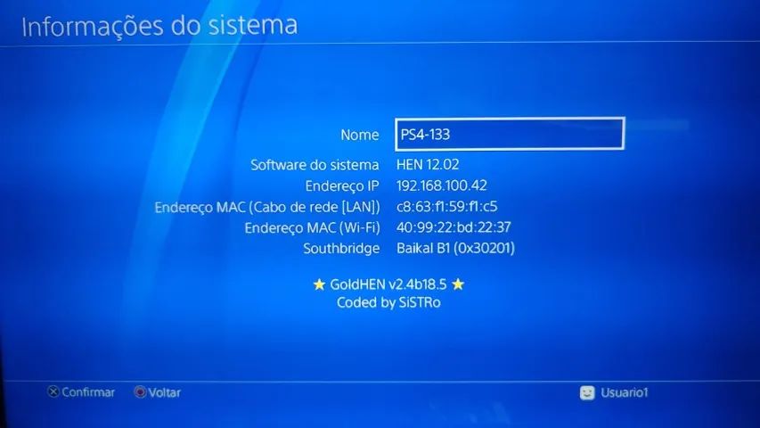 GOLD HEN PS4 BDJ FUNCIONA EM PS4 COM FIRMAWARE DA 09 A 12.52 - Foto 3