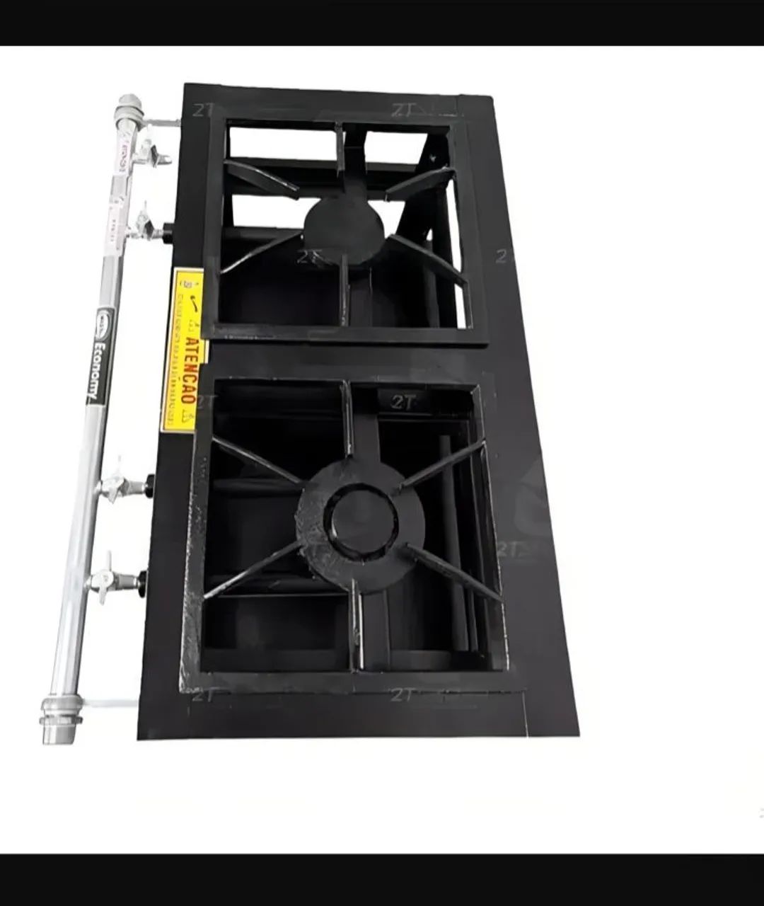 Fogão Cristal Aço 2 bocas - Preto 