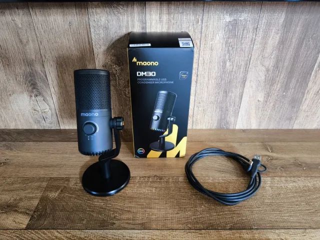 Microfone Gamer Condensador Maono Dm30 Em Metal + Suporte de Braço - Foto 3