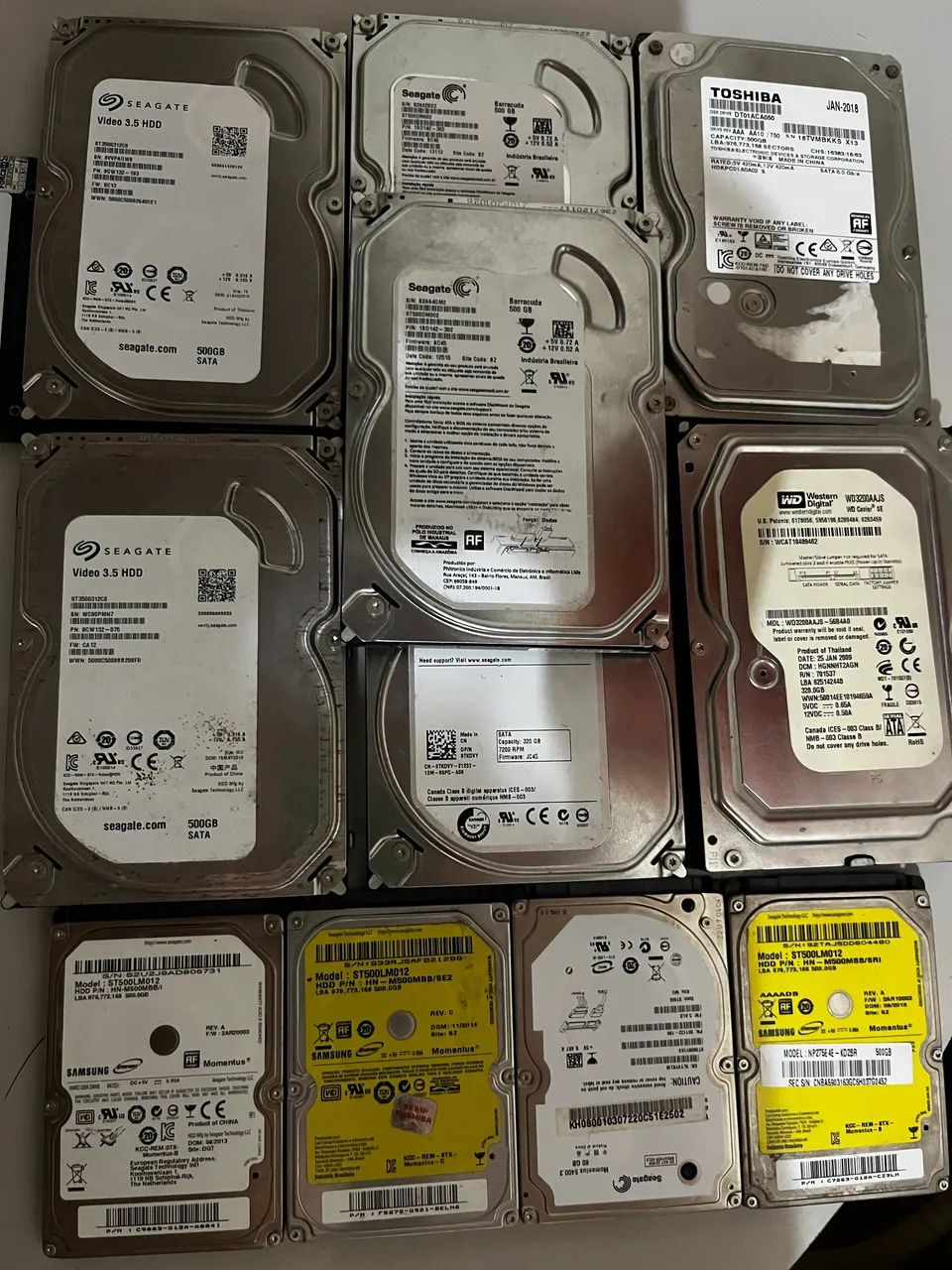 HDs funcionando 100% | 12 Unidades64842040817281120